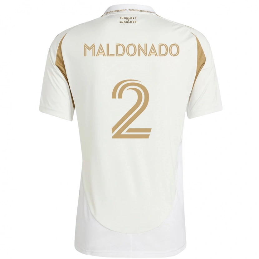 Danxen Mujer Camiseta Denil Maldonado #2 Negro Marrón 2ª Equipación 2025/26 La Camisa