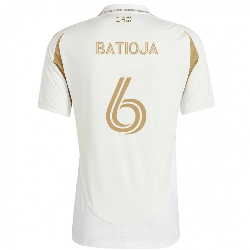Danxen Mujer Camiseta Jeremy Batioja #6 Negro Marrón 2ª Equipación 2025/26 La Camisa