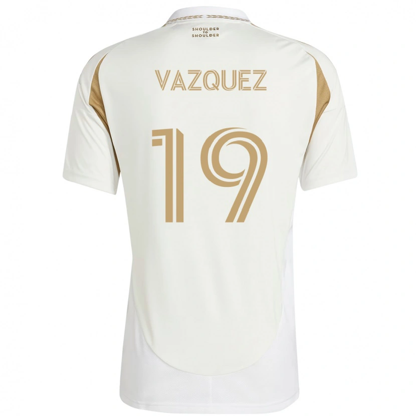 Danxen Mujer Camiseta Favian Vazquez #19 Negro Marrón 2ª Equipación 2025/26 La Camisa
