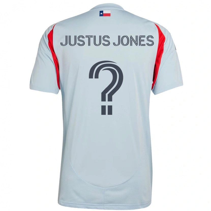 Danxen Mujer Camiseta Justus Jones #0 Azul Claro Rojo 2ª Equipación 2025/26 La Camisa