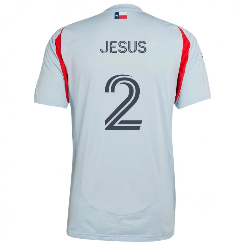 Danxen Mujer Camiseta Geovane Jesus #2 Rojo Azul Marino 2ª Equipación 2025/26 La Camisa