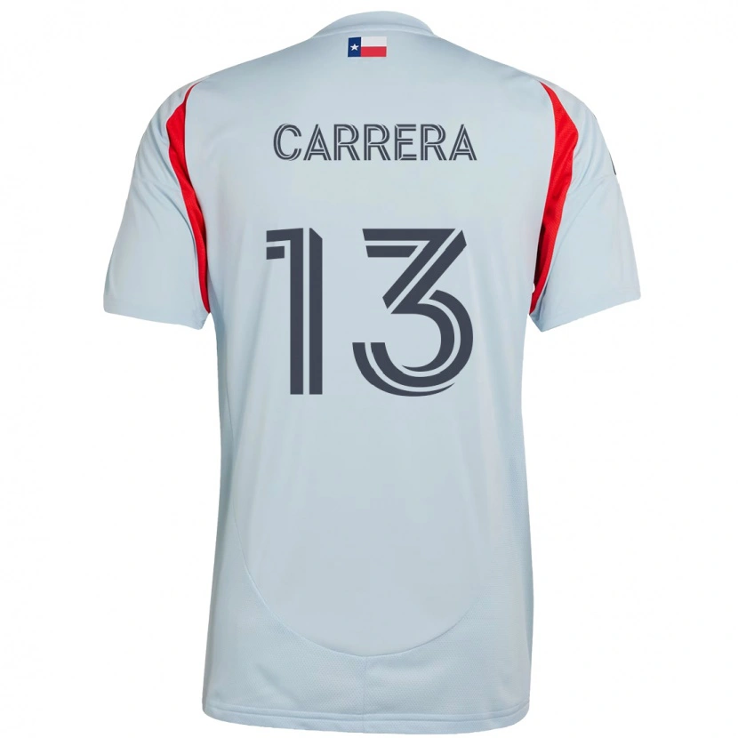 Danxen Mujer Camiseta Antonio Carrera #13 Rojo Azul Marino 2ª Equipación 2025/26 La Camisa