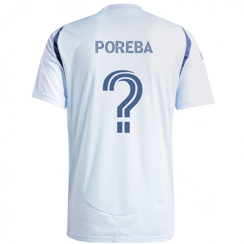 Danxen Mujer Camiseta David Poreba #0 Rojo Blanco 2ª Equipación 2025/26 La Camisa