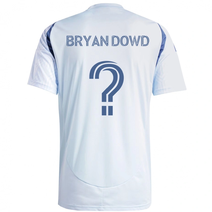Danxen Mujer Camiseta Bryan Dowd #0 Rojo Blanco 2ª Equipación 2025/26 La Camisa