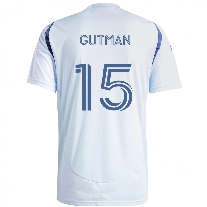 Danxen Mujer Camiseta Andrew Gutman #15 Rojo Blanco 2ª Equipación 2025/26 La Camisa