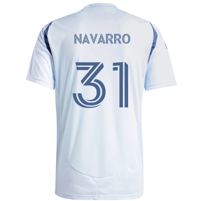 Danxen Mujer Camiseta Federico Navarro #31 Rojo Blanco 2ª Equipación 2025/26 La Camisa