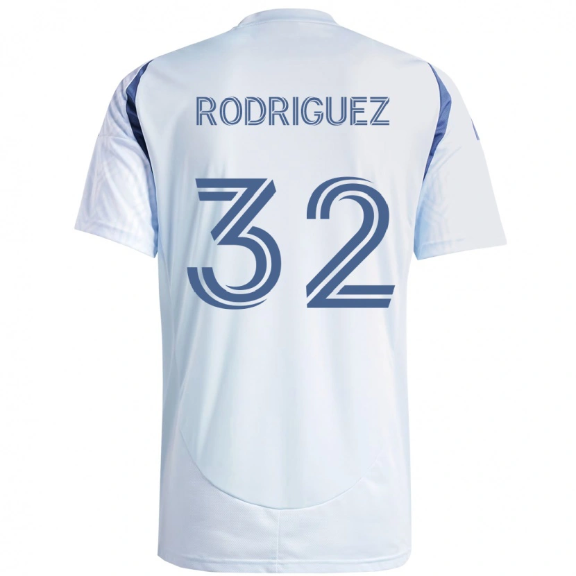Danxen Mujer Camiseta Missael Rodríguez #32 Rojo Blanco 2ª Equipación 2025/26 La Camisa