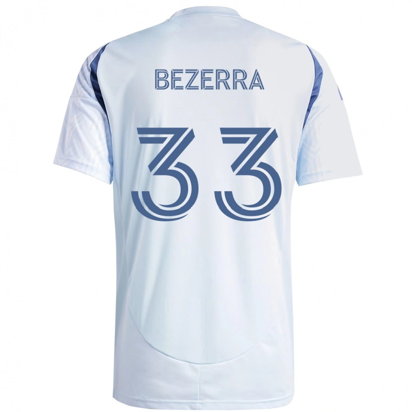 Danxen Mujer Camiseta Victor Bezerra #33 Rojo Blanco 2ª Equipación 2025/26 La Camisa