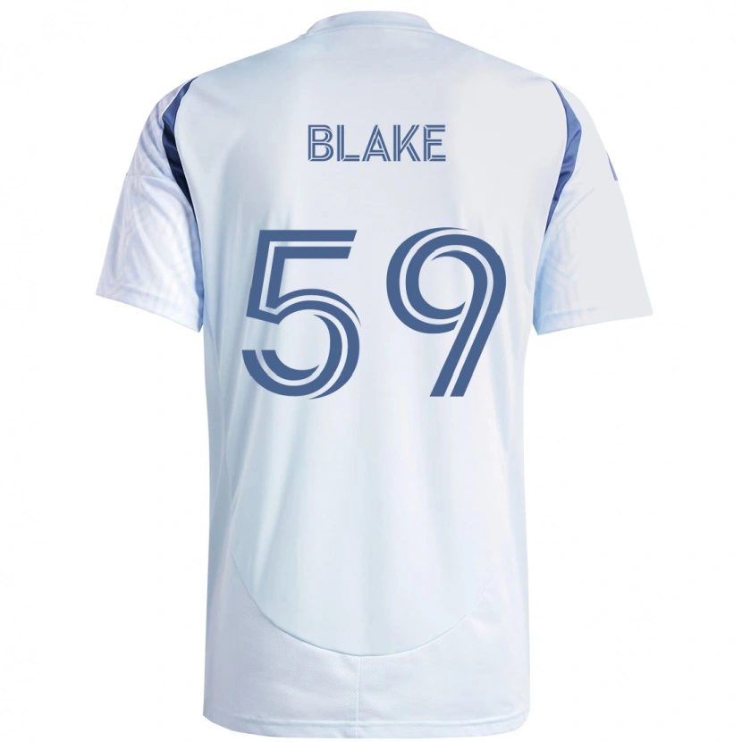 Danxen Mujer Camiseta Romain Blake #59 Rojo Blanco 2ª Equipación 2025/26 La Camisa