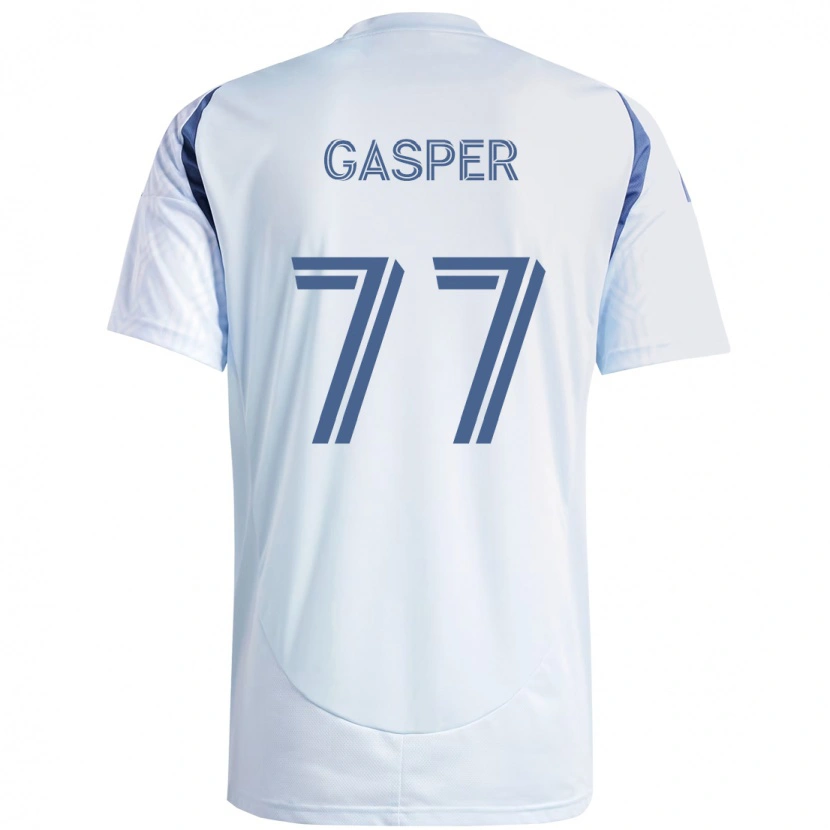 Danxen Mujer Camiseta Chase Gasper #77 Rojo Blanco 2ª Equipación 2025/26 La Camisa