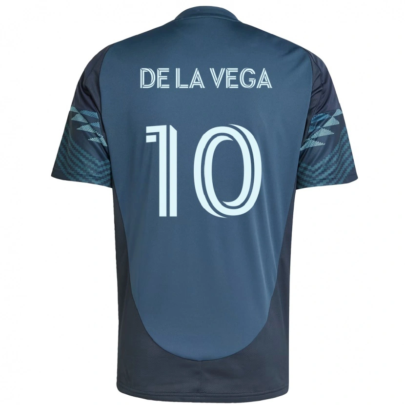 Danxen Mujer Camiseta Pedro De La Vega #10 Verde Blanco 2ª Equipación 2025/26 La Camisa