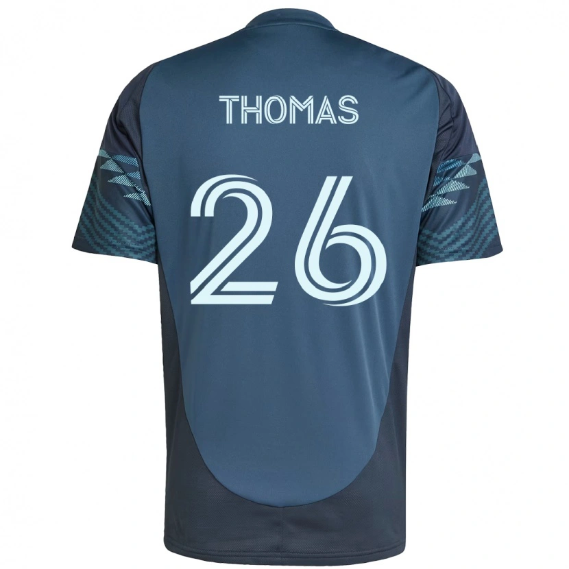 Danxen Mujer Camiseta Andrew Thomas #26 Azul Claro 2ª Equipación 2025/26 La Camisa