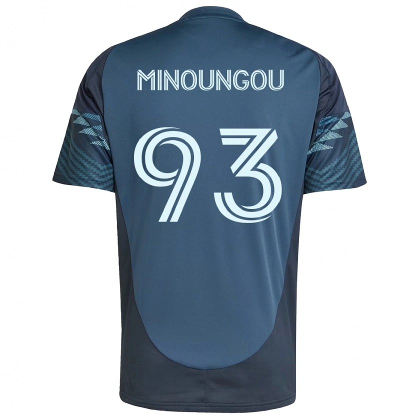 Danxen Mujer Camiseta Georgi Minoungou #93 Verde Blanco 2ª Equipación 2025/26 La Camisa