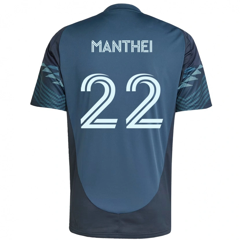Danxen Mujer Camiseta Leahi Manthei #22 Verde Blanco 2ª Equipación 2025/26 La Camisa
