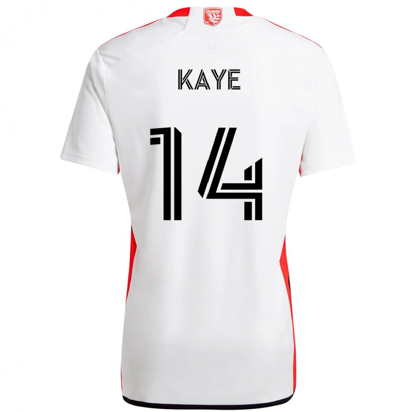 Danxen Mujer Camiseta Mark-Anthony Kaye #14 Negro Azul Oscuro 2ª Equipación 2025/26 La Camisa