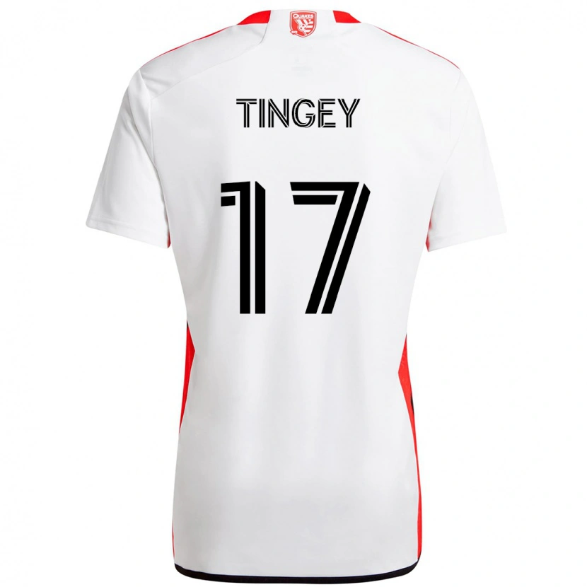 Danxen Mujer Camiseta Keegan Tingey #17 Negro Azul Oscuro 2ª Equipación 2025/26 La Camisa