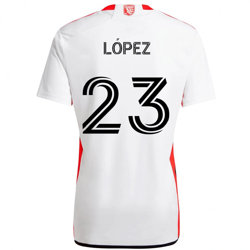 Danxen Mujer Camiseta Hernán López #23 Negro Azul Oscuro 2ª Equipación 2025/26 La Camisa