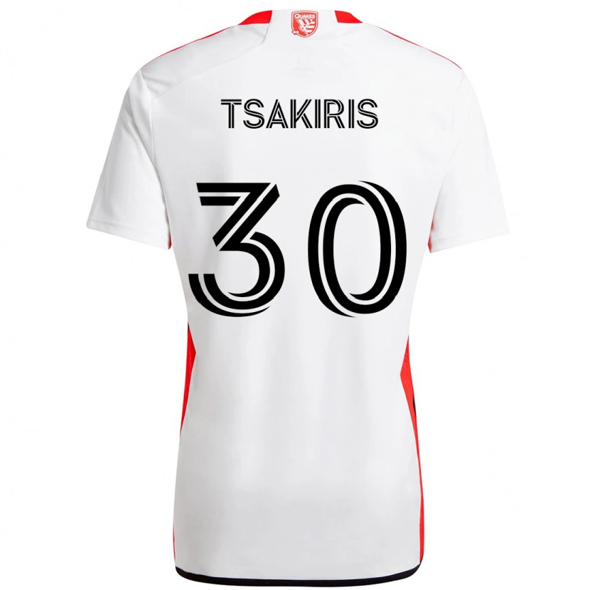 Danxen Mujer Camiseta Niko Tsakiris #30 Negro Azul Oscuro 2ª Equipación 2025/26 La Camisa