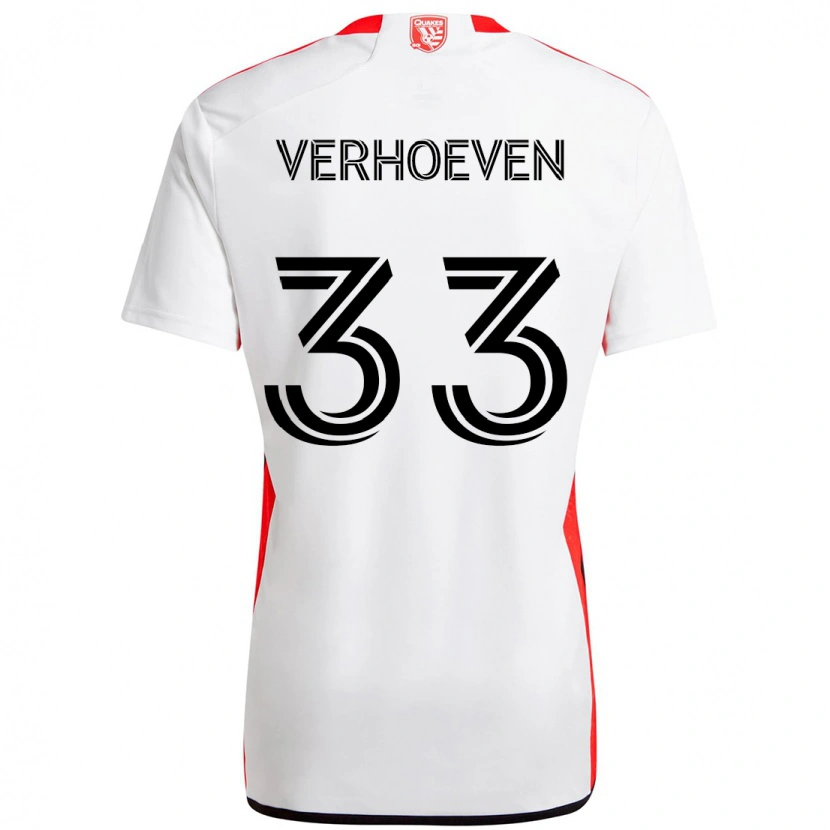Danxen Mujer Camiseta Oscar Verhoeven #33 Negro Azul Oscuro 2ª Equipación 2025/26 La Camisa