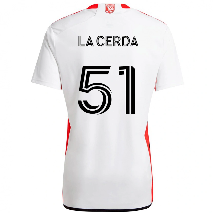 Danxen Mujer Camiseta Eric De La Cerda #51 Negro Azul Oscuro 2ª Equipación 2025/26 La Camisa