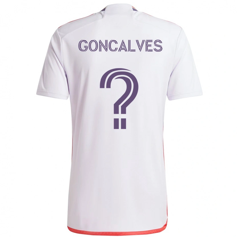 Danxen Mujer Camiseta Bernardo Goncalves #0 Blanco Morado 2ª Equipación 2025/26 La Camisa
