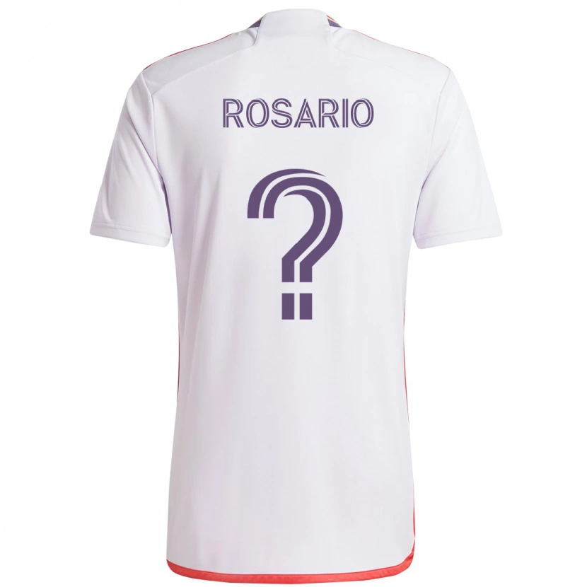 Danxen Mujer Camiseta Gabriel Rosario #0 Blanco Morado 2ª Equipación 2025/26 La Camisa