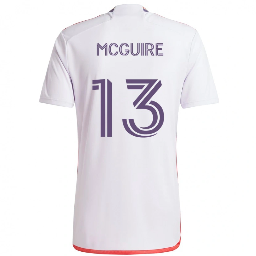 Danxen Mujer Camiseta Duncan Mcguire #13 Morado Blanco 2ª Equipación 2025/26 La Camisa