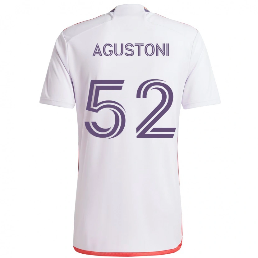 Danxen Mujer Camiseta Gonzalo Agustoni #52 Morado Blanco 2ª Equipación 2025/26 La Camisa