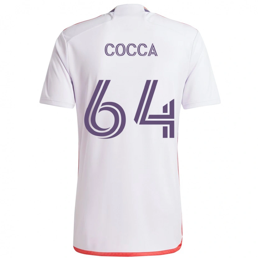 Danxen Mujer Camiseta Manuel Cocca #64 Morado Blanco 2ª Equipación 2025/26 La Camisa