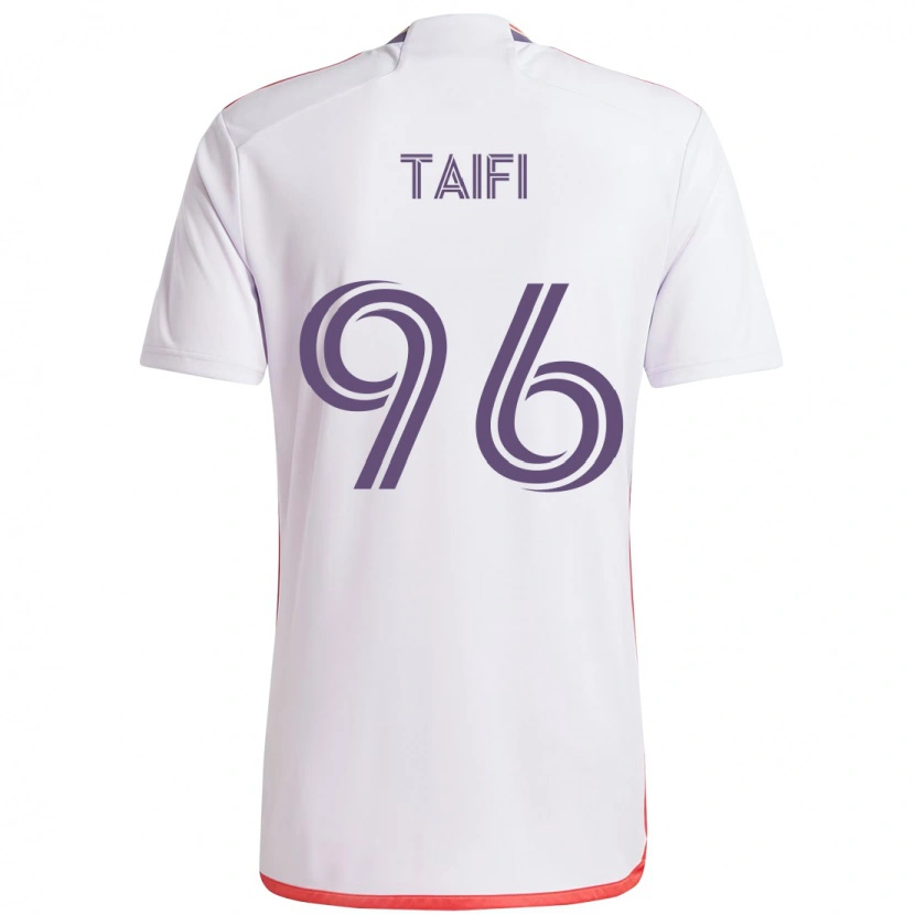 Danxen Mujer Camiseta Zakaria Taifi #96 Blanco Morado 2ª Equipación 2025/26 La Camisa