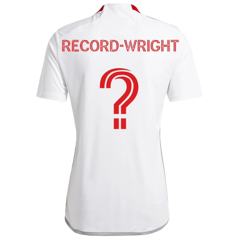Danxen Mujer Camiseta Kemari Record-Wright #0 Rojo Blanco 2ª Equipación 2025/26 La Camisa
