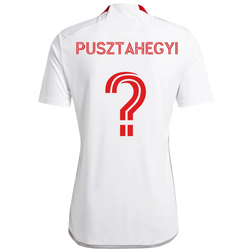 Danxen Mujer Camiseta Tristan Pusztahegyi #0 Rojo Blanco 2ª Equipación 2025/26 La Camisa