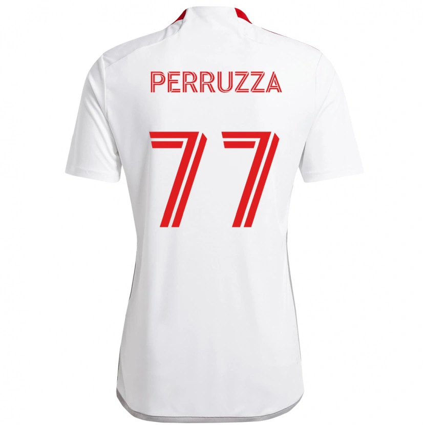 Danxen Mujer Camiseta Jordan Perruzza #77 Rojo Blanco 2ª Equipación 2025/26 La Camisa