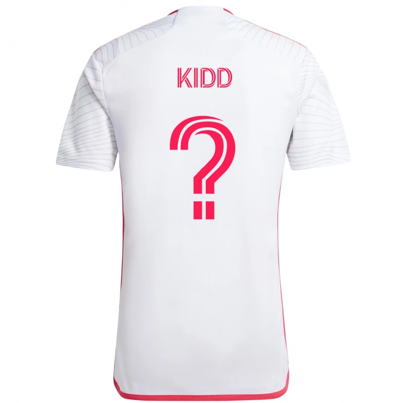 Danxen Mujer Camiseta Matteo Kidd #0 Blanco Magenta 2ª Equipación 2025/26 La Camisa