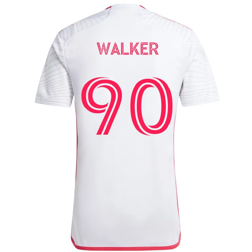 Danxen Mujer Camiseta Eric Walker #90 Blanco Magenta 2ª Equipación 2025/26 La Camisa