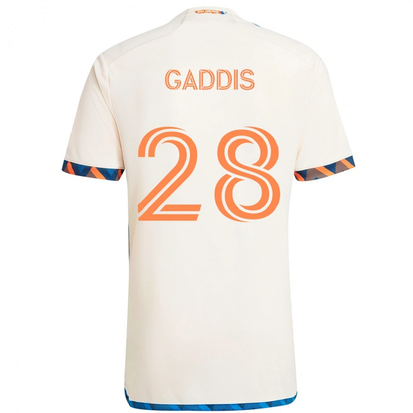 Danxen Mujer Camiseta Raymon Gaddis #28 Azul Oscuro Naranja 2ª Equipación 2025/26 La Camisa