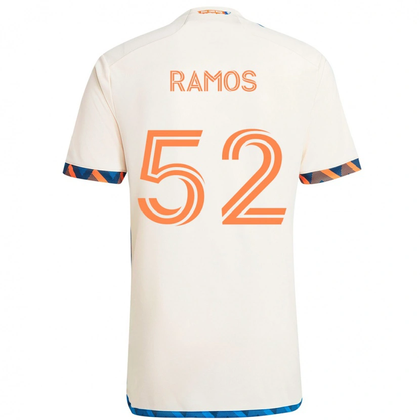 Danxen Mujer Camiseta Yair Ramos #52 Azul Oscuro Naranja 2ª Equipación 2025/26 La Camisa