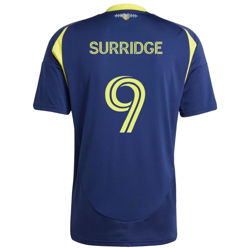 Danxen Mujer Camiseta Sam Surridge #9 Amarillo Azul Marino 2ª Equipación 2025/26 La Camisa