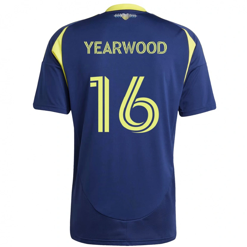 Danxen Mujer Camiseta Dru Yearwood #16 Amarillo Azul Marino 2ª Equipación 2025/26 La Camisa
