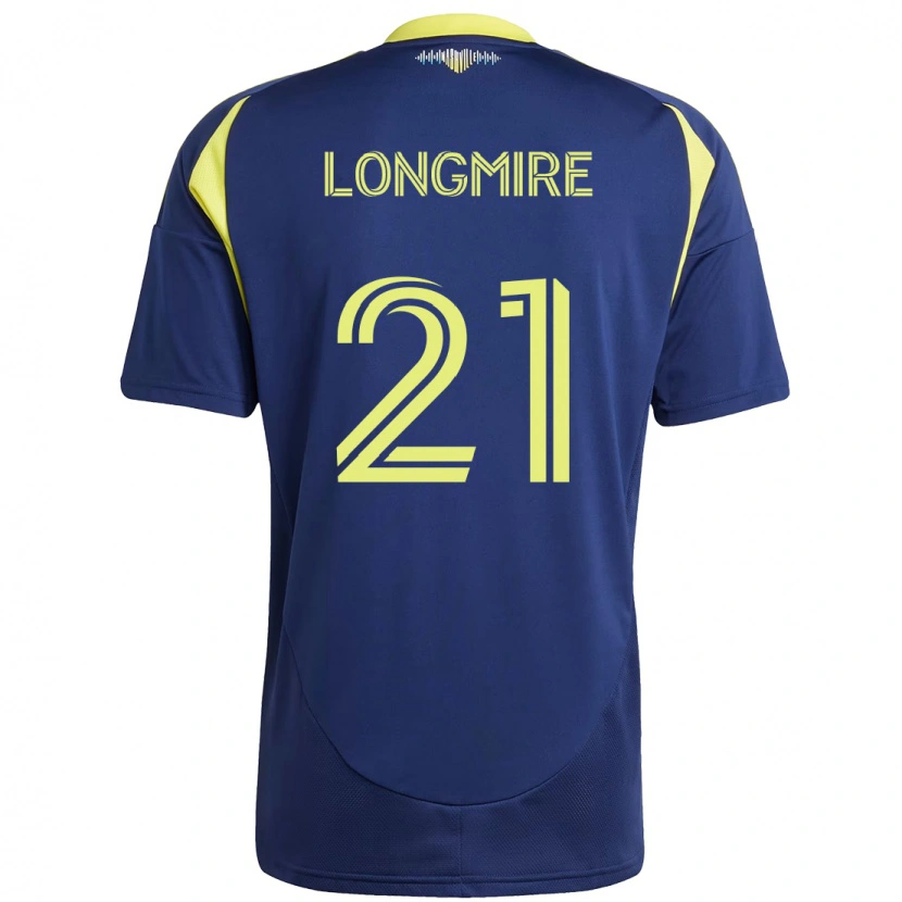 Danxen Mujer Camiseta Ahmed Longmire #21 Amarillo Azul Marino 2ª Equipación 2025/26 La Camisa