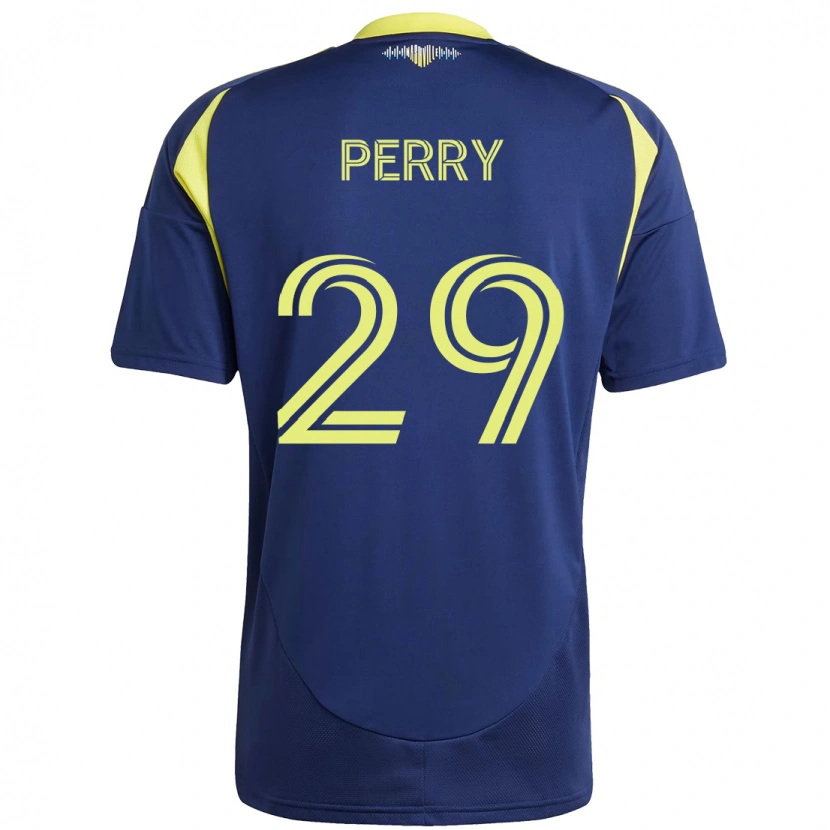 Danxen Mujer Camiseta Nebiyou Perry #29 Amarillo Azul Marino 2ª Equipación 2025/26 La Camisa