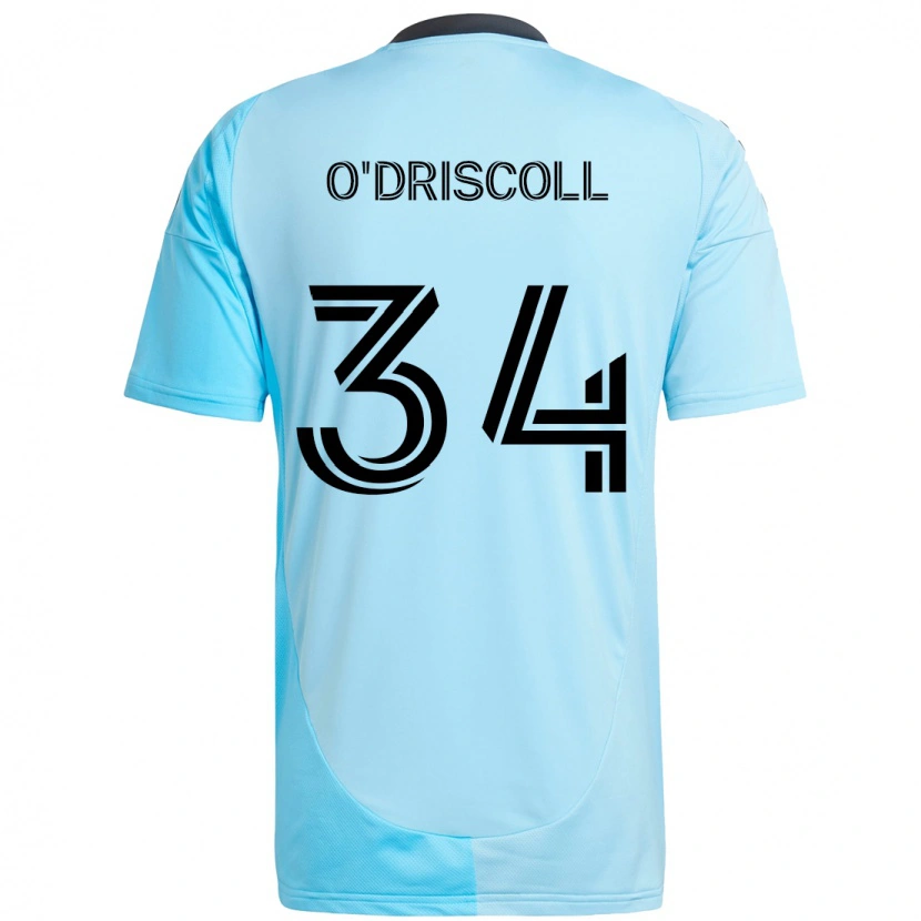 Danxen Mujer Camiseta Rory O'driscoll #34 Negro Azul 2ª Equipación 2025/26 La Camisa