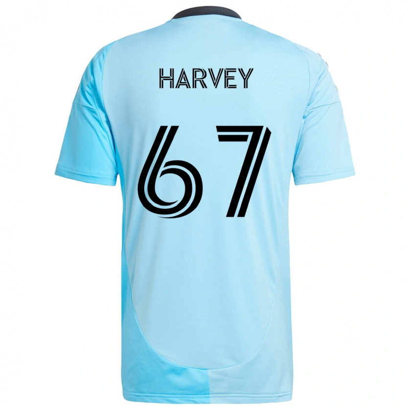 Danxen Mujer Camiseta Carlos Harvey #67 Negro Azul 2ª Equipación 2025/26 La Camisa