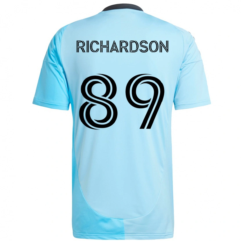 Danxen Mujer Camiseta Nick Richardson #89 Negro Azul 2ª Equipación 2025/26 La Camisa