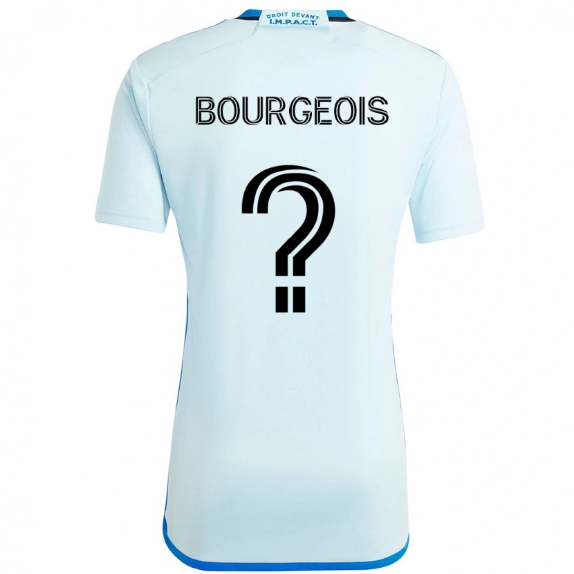 Danxen Mujer Camiseta Maxime Bourgeois #0 Azul Celeste Azul Oscuro 2ª Equipación 2025/26 La Camisa