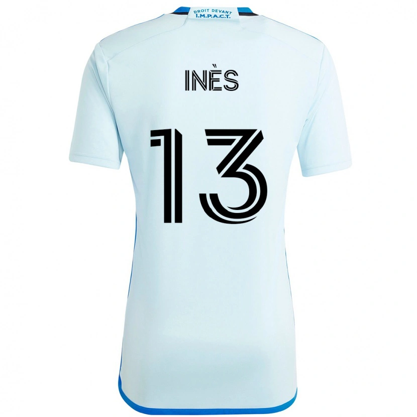 Danxen Mujer Camiseta Nourani Inès #13 Azul Celeste Azul Oscuro 2ª Equipación 2025/26 La Camisa