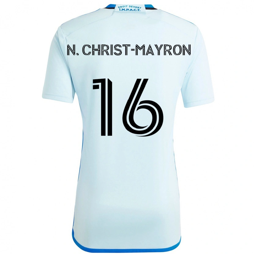 Danxen Mujer Camiseta Brou Aya N'ta Christ-Mayron #16 Azul Celeste Azul Oscuro 2ª Equipación 2025/26 La Camisa