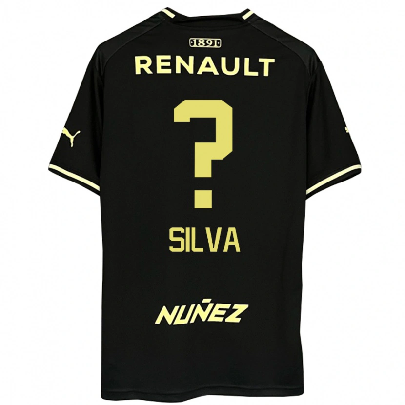 Danxen Mujer Camiseta Gastón Silva #0 Amarillo Negro 2ª Equipación 2025/26 La Camisa