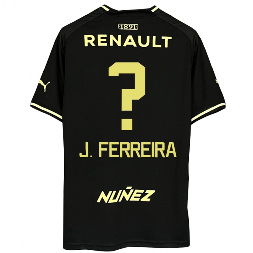 Danxen Mujer Camiseta Joaquín Ferreira #0 Amarillo Negro 2ª Equipación 2025/26 La Camisa