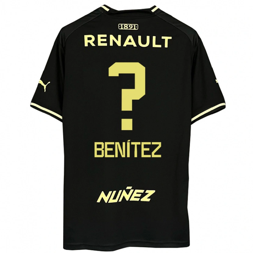 Danxen Mujer Camiseta Santiago Benítez #0 Amarillo Negro 2ª Equipación 2025/26 La Camisa